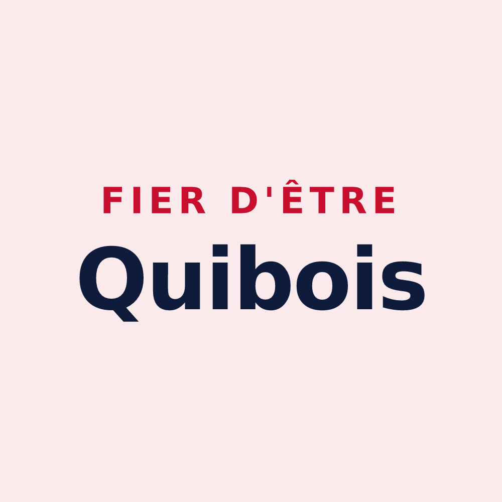Magnet « Fier d'être Quibois » — design pour Quibou