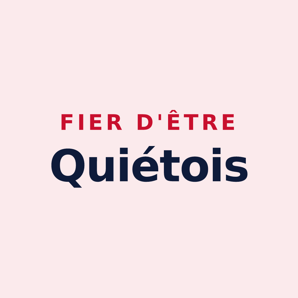 Magnet « Fier d'être Quiétois » — design pour Quié