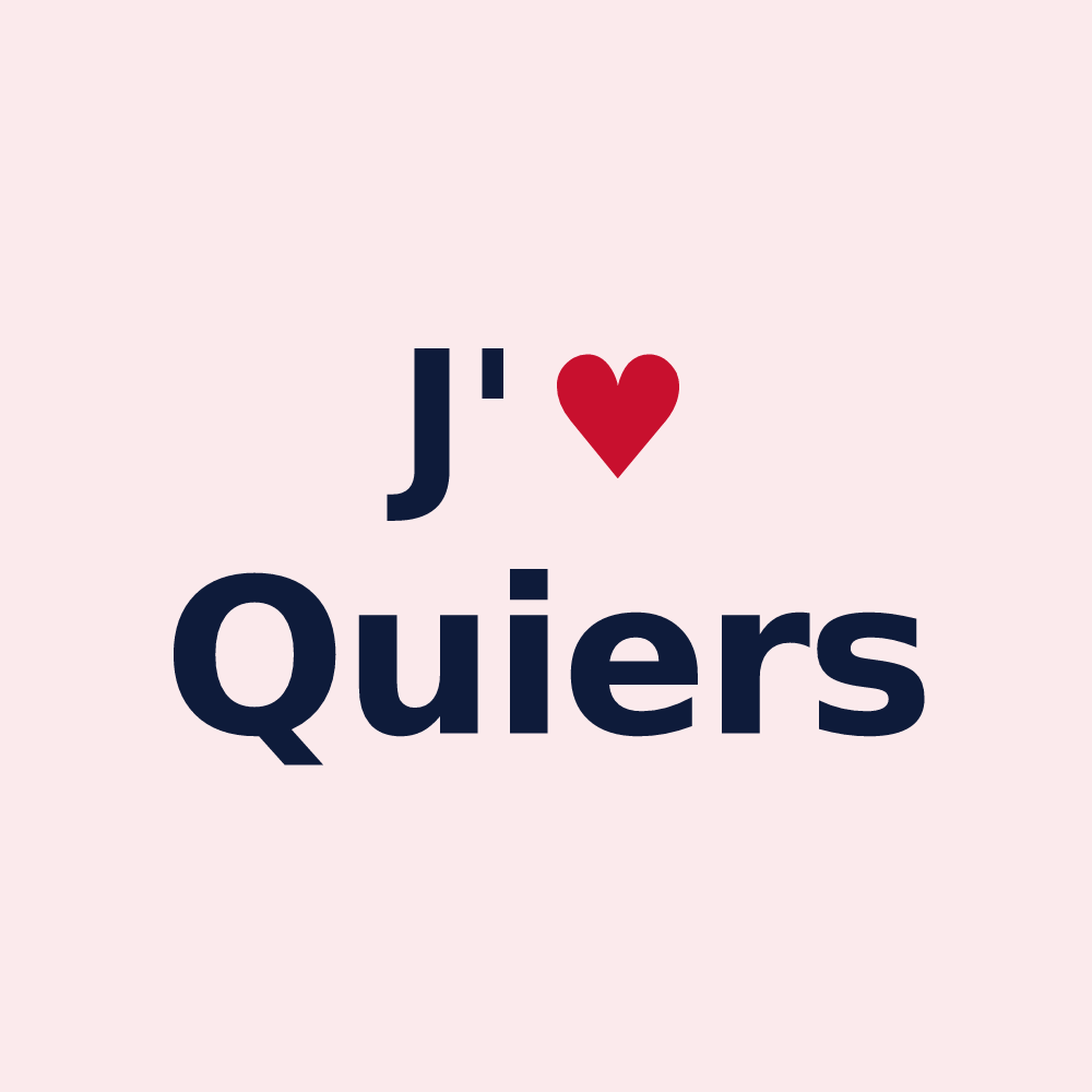 Magnet personnalisé Quiers — design J'aime Quiers
