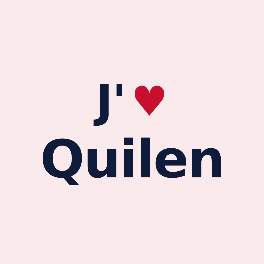 Magnet personnalisé Quilen — design J'aime Quilen
