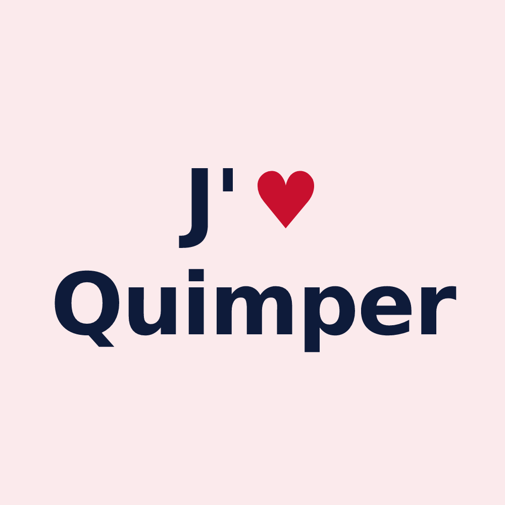 Magnet personnalisé Quimper — design J'aime Quimper