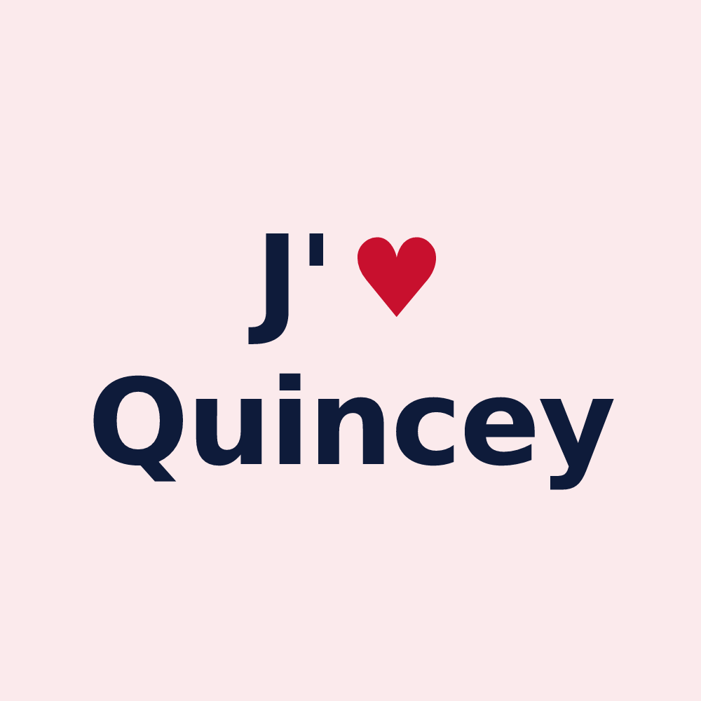 Magnet personnalisé Quincey — design J'aime Quincey