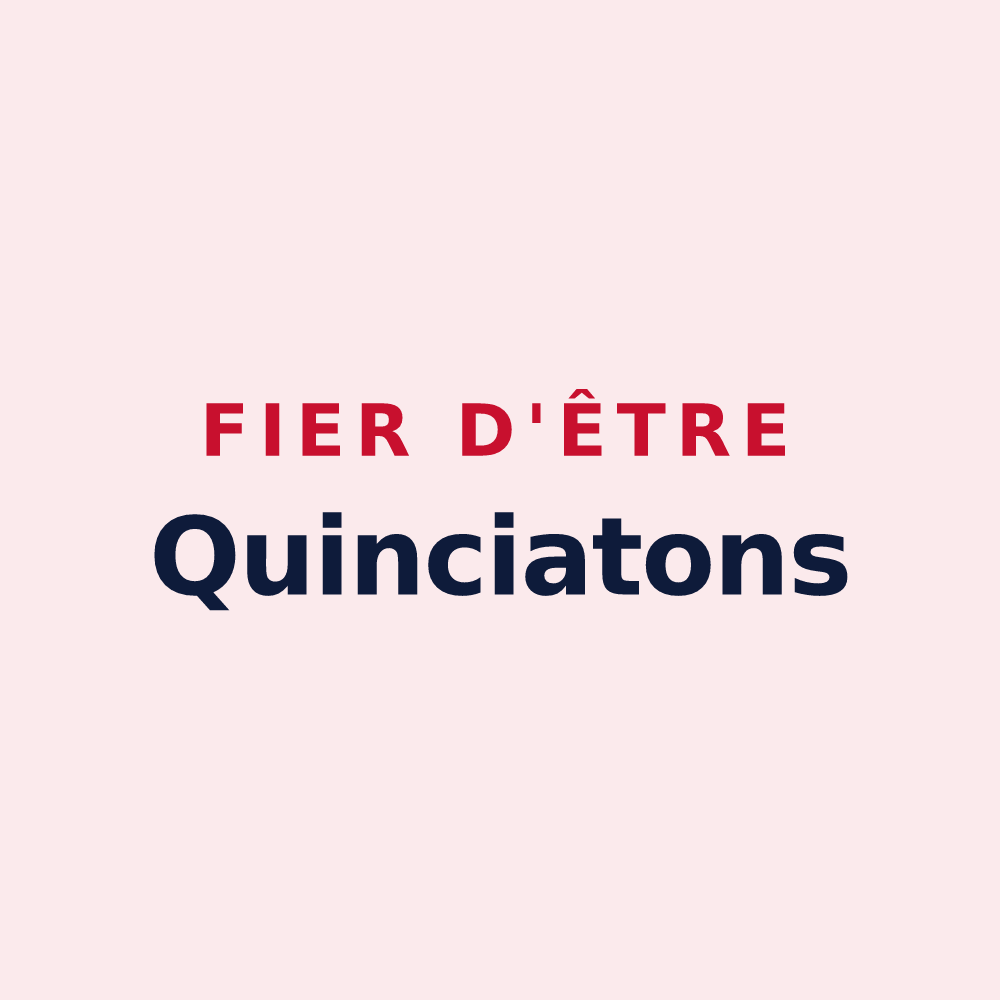 Magnet « Fier d'être Quinciatons » — design pour Quincié-en-Beaujolais