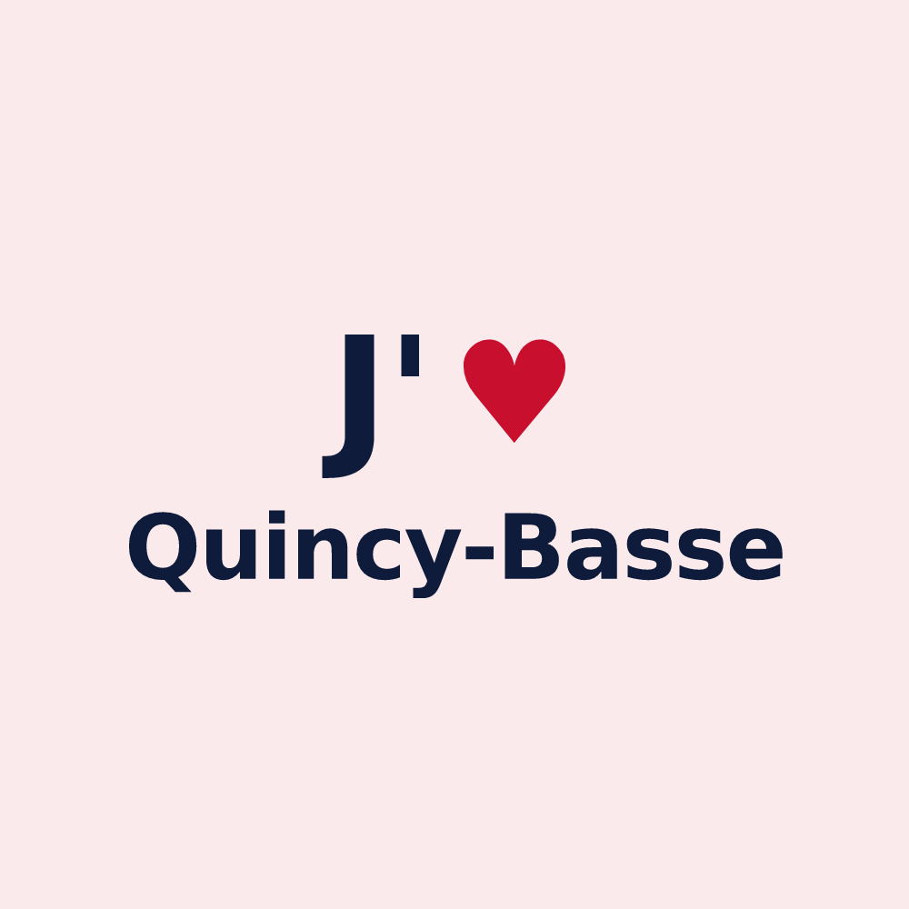 Magnet personnalisé Quincy-Basse — design J'aime Quincy-Basse