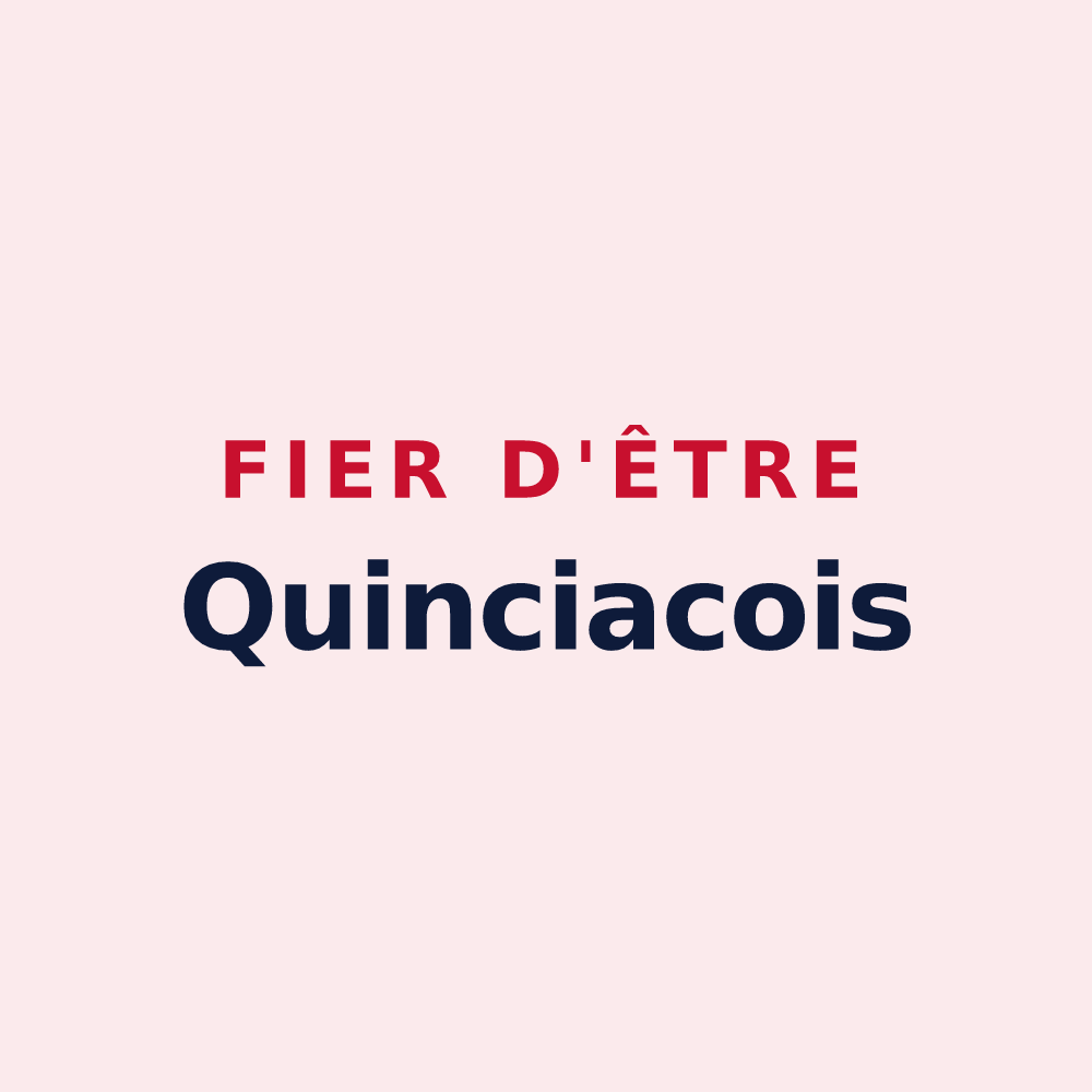 Magnet « Fier d'être Quinciacois » — design pour Quincy-Basse