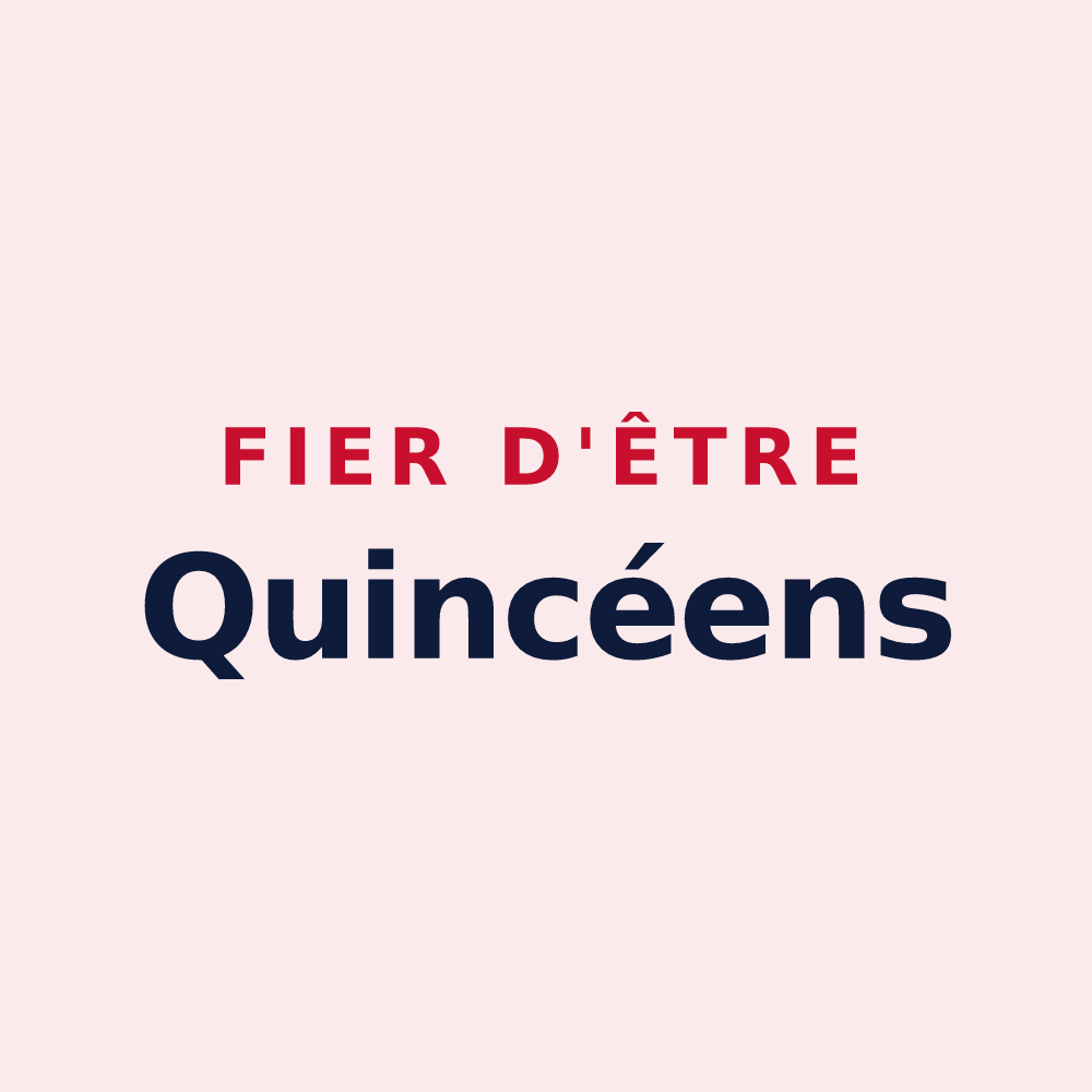Magnet « Fier d'être Quincéens » — design pour Quincy-sous-Sénart