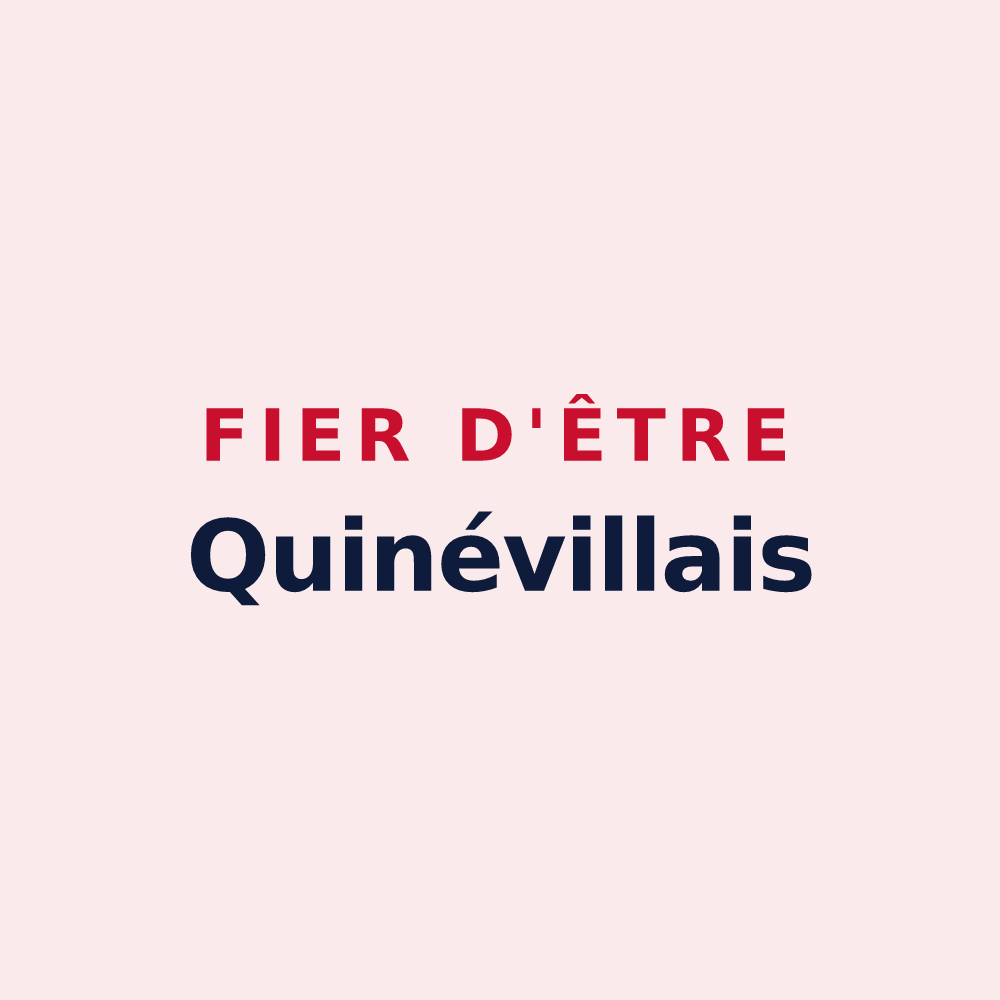 Magnet « Fier d'être Quinévillais » — design pour Quinéville