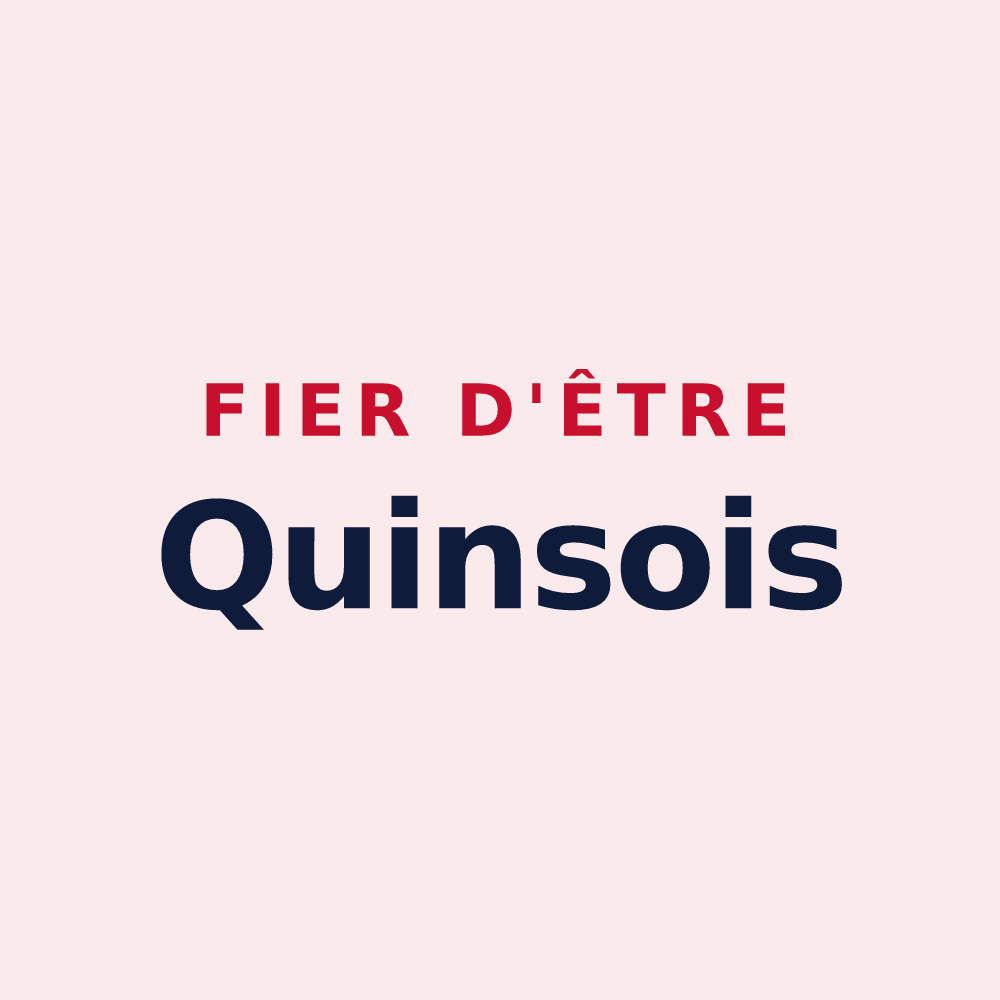 Magnet « Fier d'être Quinsois » — design pour Quins
