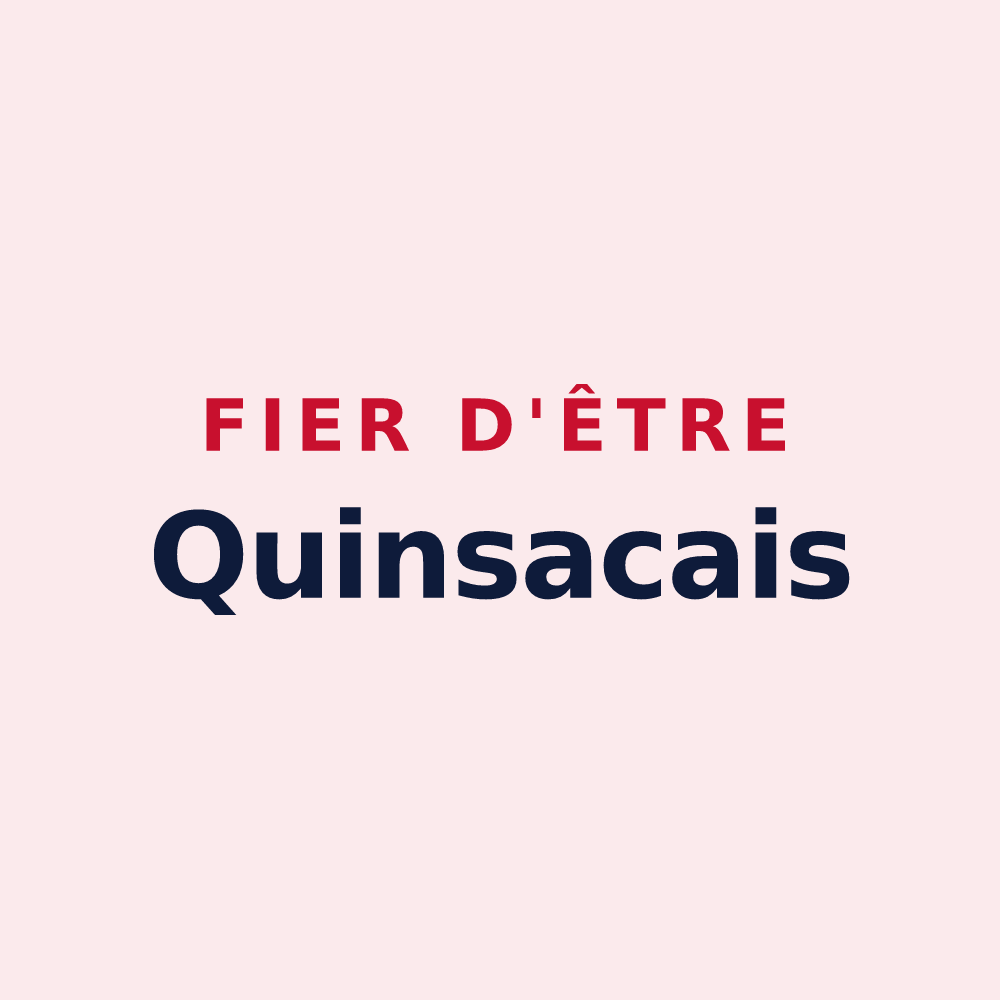 Magnet « Fier d'être Quinsacais » — design pour Quinsac
