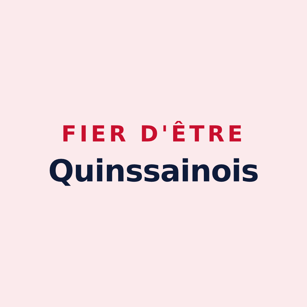 Magnet « Fier d'être Quinssainois » — design pour Quinssaines