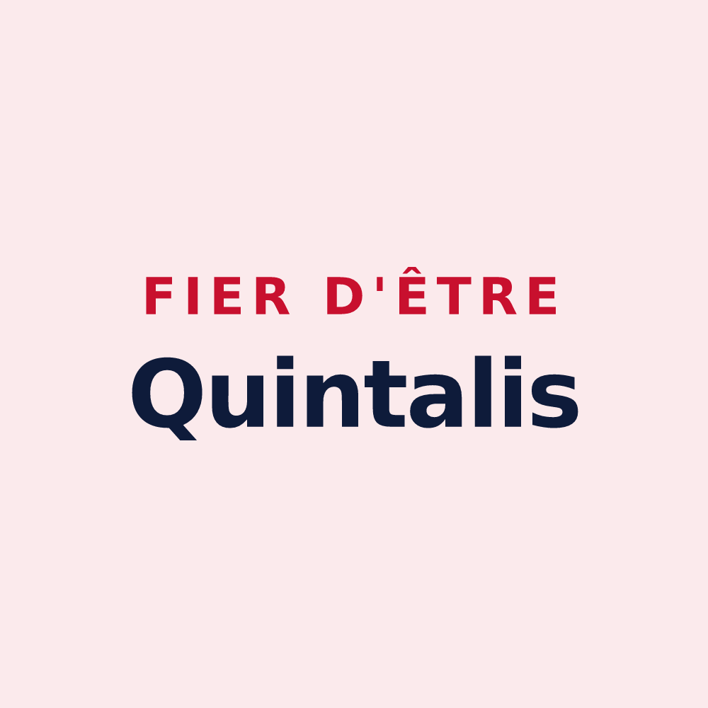 Magnet « Fier d'être Quintalis » — design pour Quintal