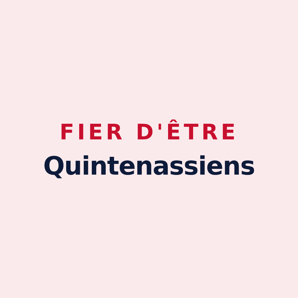 Magnet « Fier d'être Quintenassiens » — design pour Quintenas