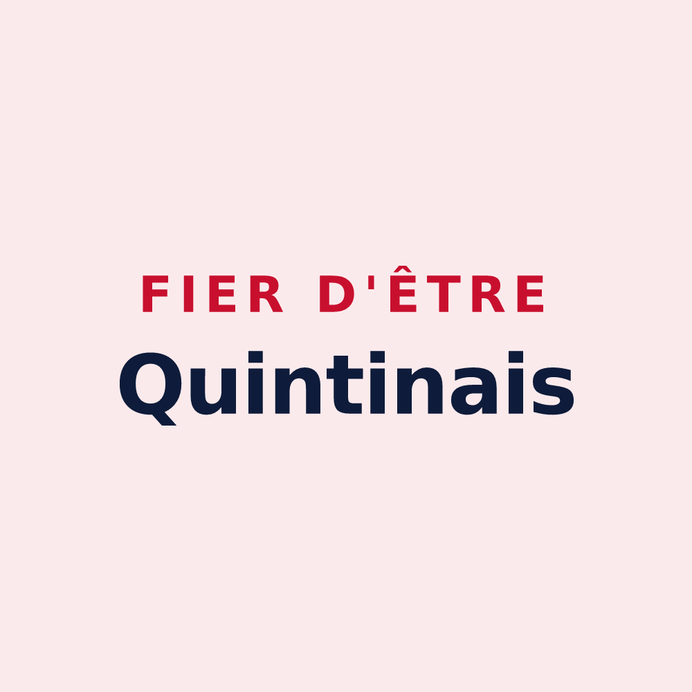 Magnet « Fier d'être Quintinais » — design pour Quintin