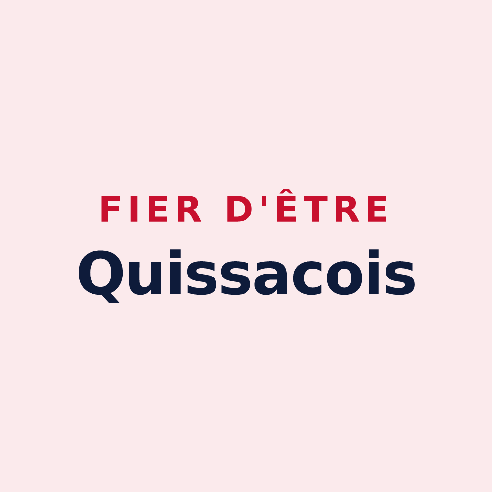 Magnet « Fier d'être Quissacois » — design pour Quissac-en-Quercy