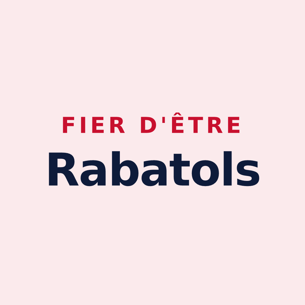 Magnet « Fier d'être Rabatols » — design pour Rabat-les-Trois-Seigneurs