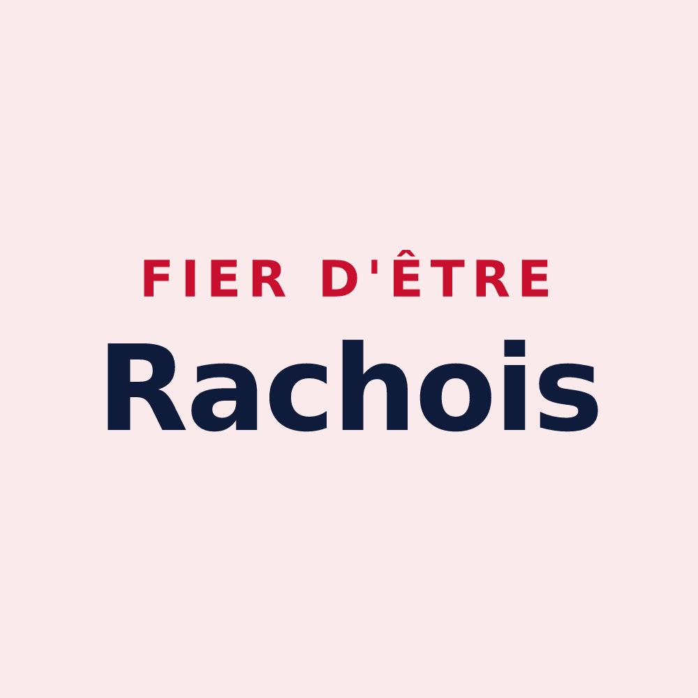 Magnet « Fier d'être Rachois » — design pour Râches