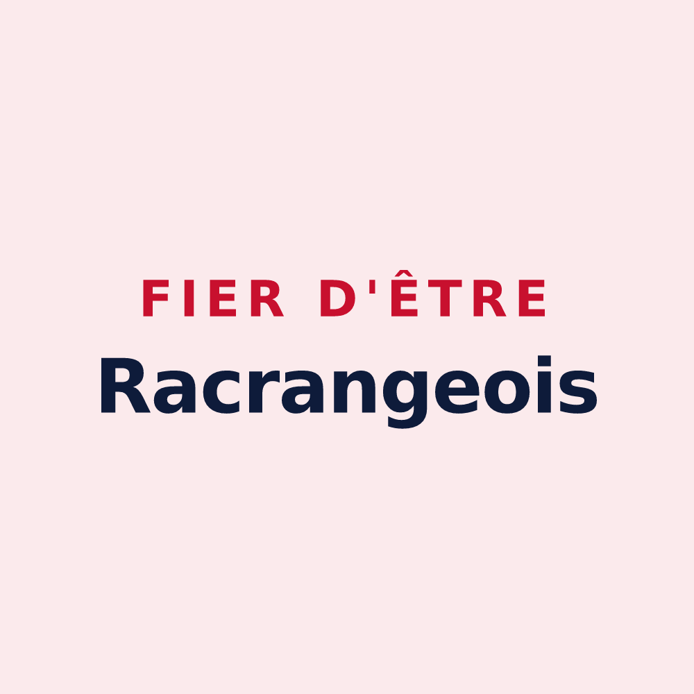 Magnet « Fier d'être Racrangeois » — design pour Racrange