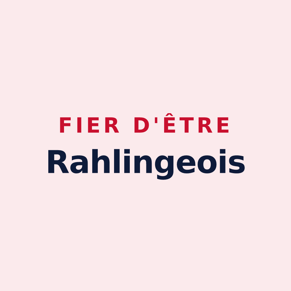 Magnet « Fier d'être Rahlingeois » — design pour Rahling