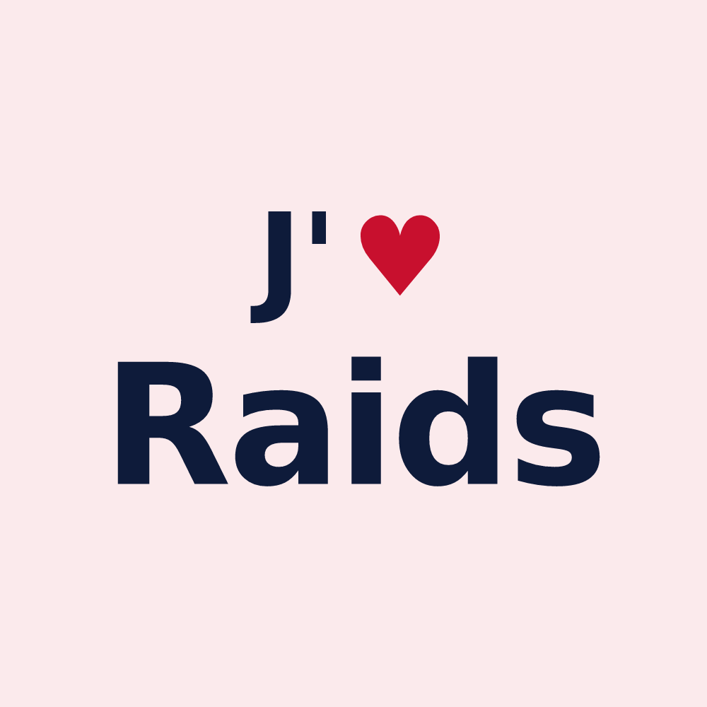 Magnet personnalisé Raids — design J'aime Raids