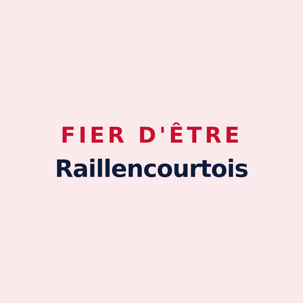 Magnet « Fier d'être Raillencourtois » — design pour Raillencourt-Sainte-Olle