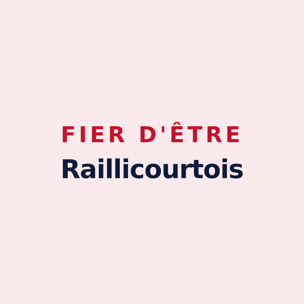 Magnet « Fier d'être Raillicourtois » — design pour Raillicourt