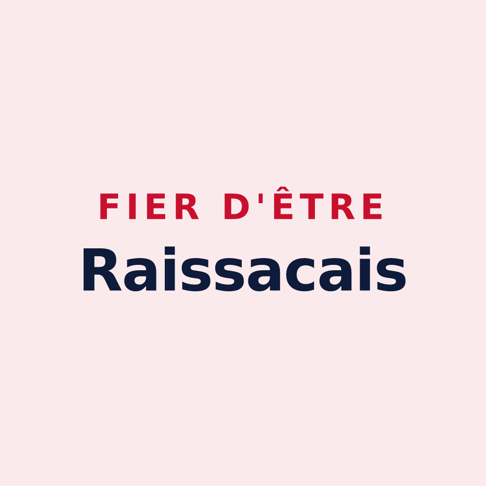 Magnet « Fier d'être Raissacais » — design pour Raissac-sur-Lampy