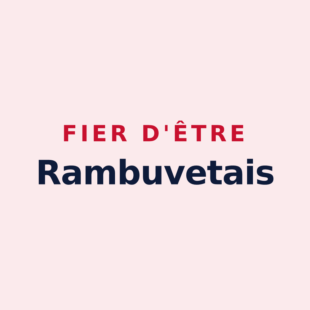 Magnet « Fier d'être Rambuvetais » — design pour Rambervillers