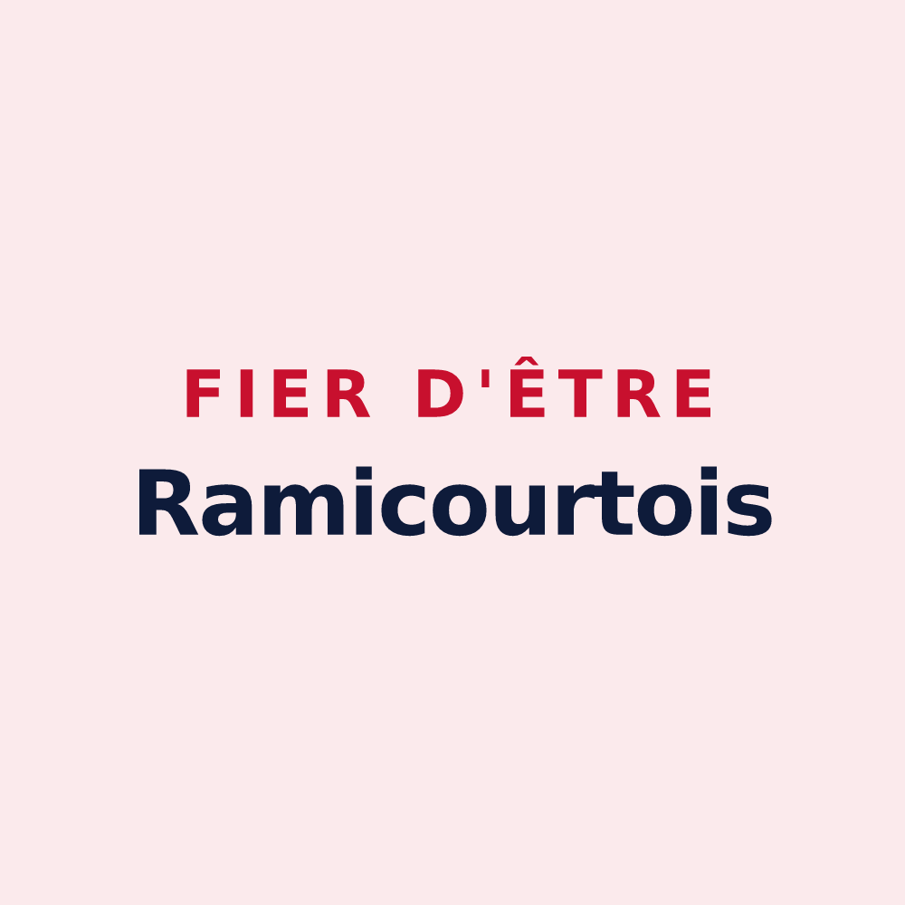 Magnet « Fier d'être Ramicourtois » — design pour Ramicourt