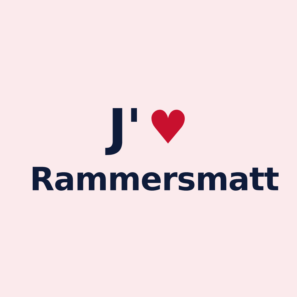 Magnet personnalisé Rammersmatt — design J'aime Rammersmatt