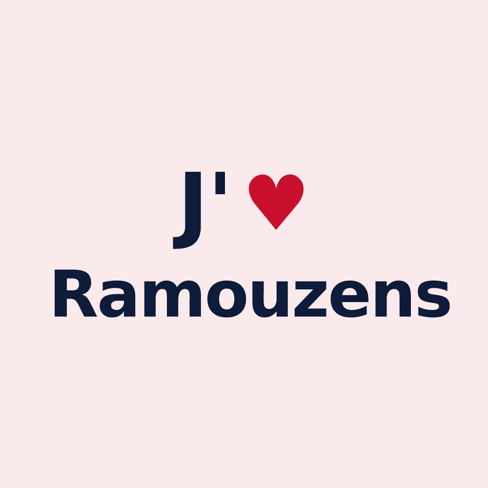 Magnet personnalisé Ramouzens — design J'aime Ramouzens