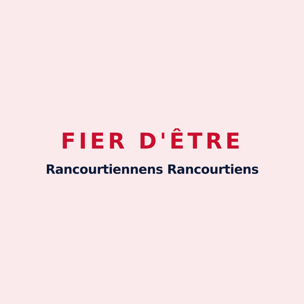 Magnet « Fier d'être Rancourtiennens Rancourtiens » — design pour Rancourt