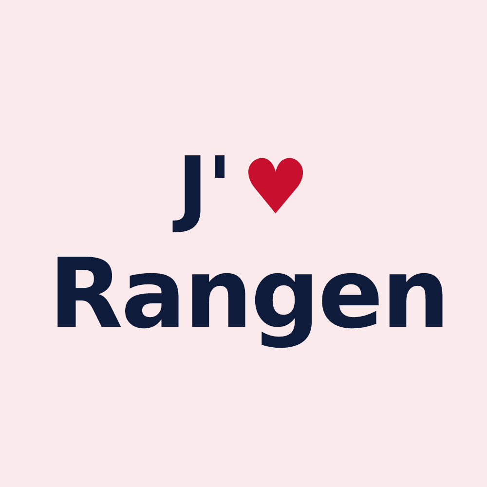 Magnet personnalisé Rangen — design J'aime Rangen