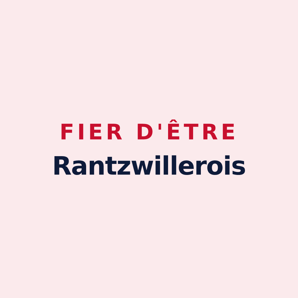 Magnet « Fier d'être Rantzwillerois » — design pour Rantzwiller