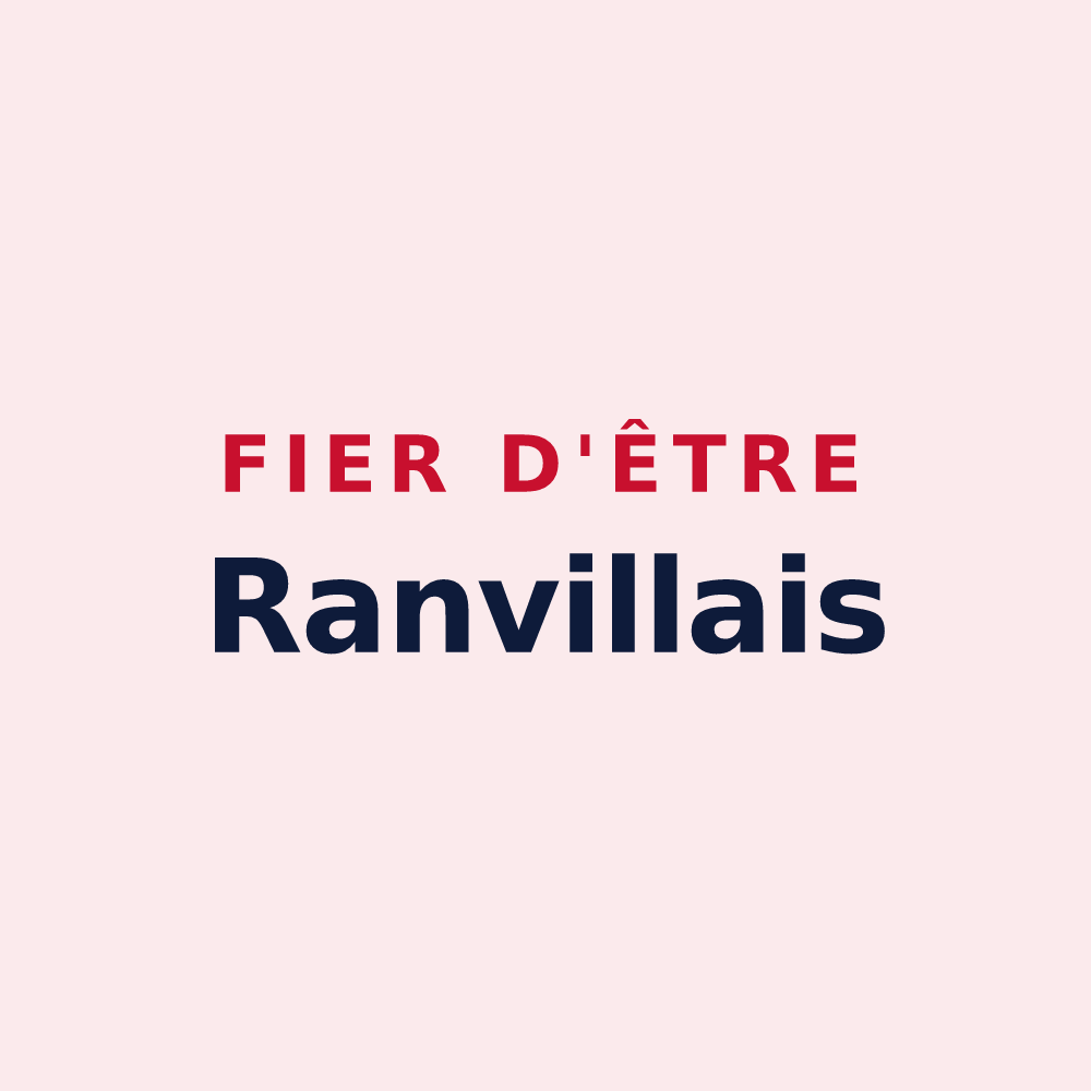 Magnet « Fier d'être Ranvillais » — design pour Ranville
