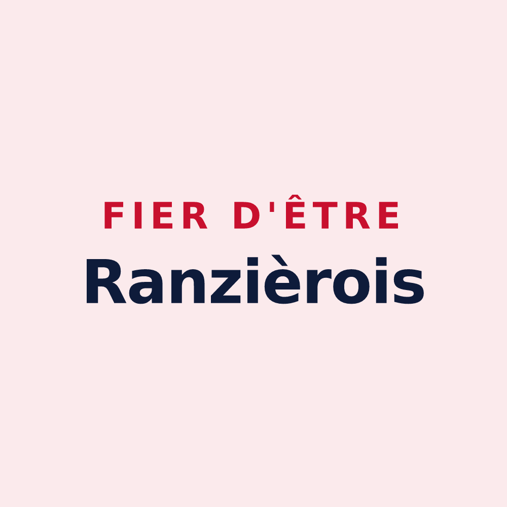 Magnet « Fier d'être Ranzièrois » — design pour Ranzières