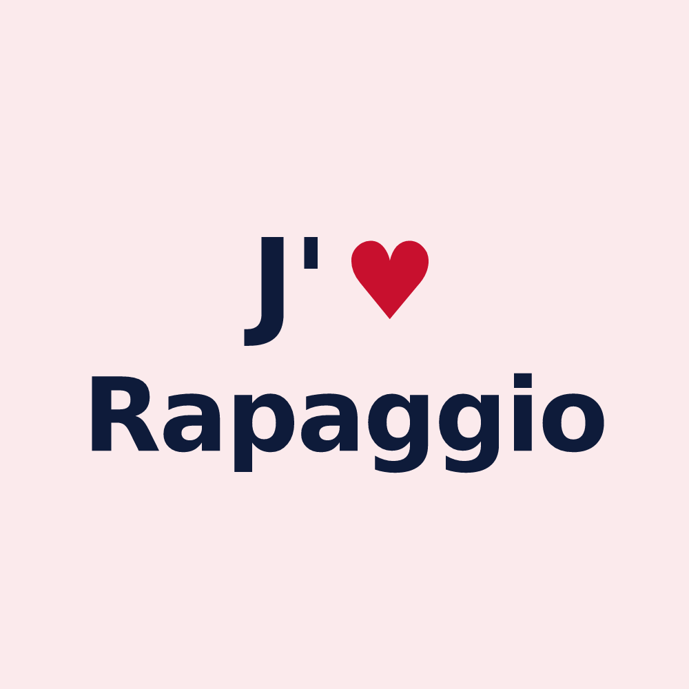 Magnet personnalisé Rapaggio — design J'aime Rapaggio