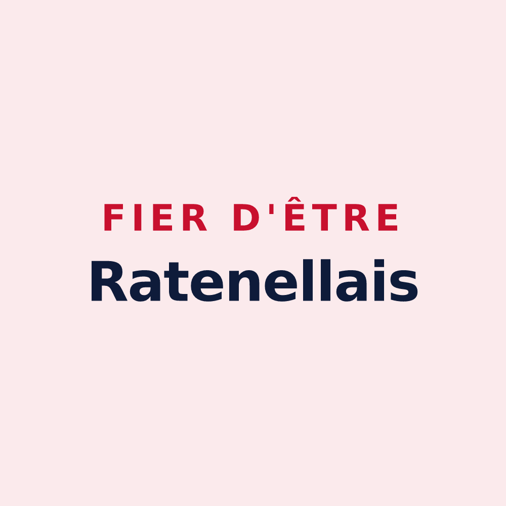 Magnet « Fier d'être Ratenellais » — design pour Ratenelle