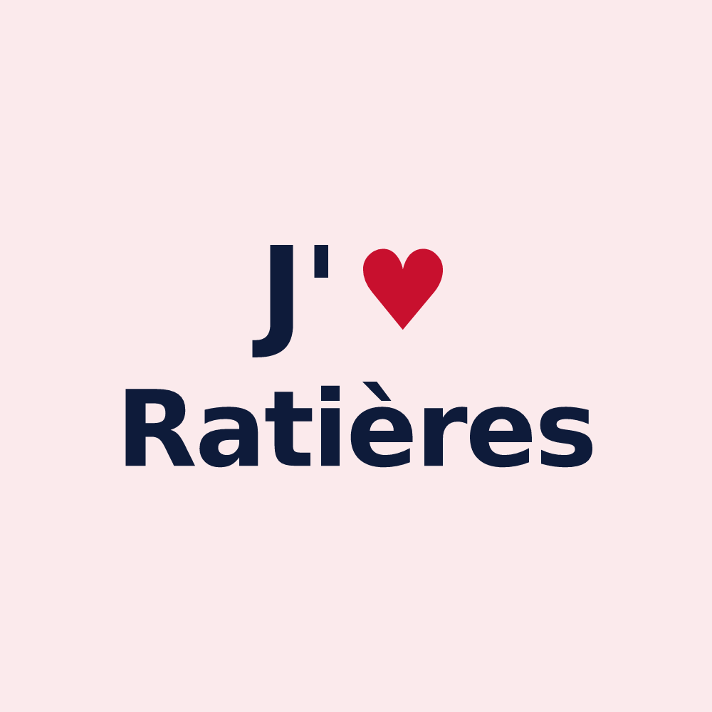 Magnet personnalisé Ratières — design J'aime Ratières