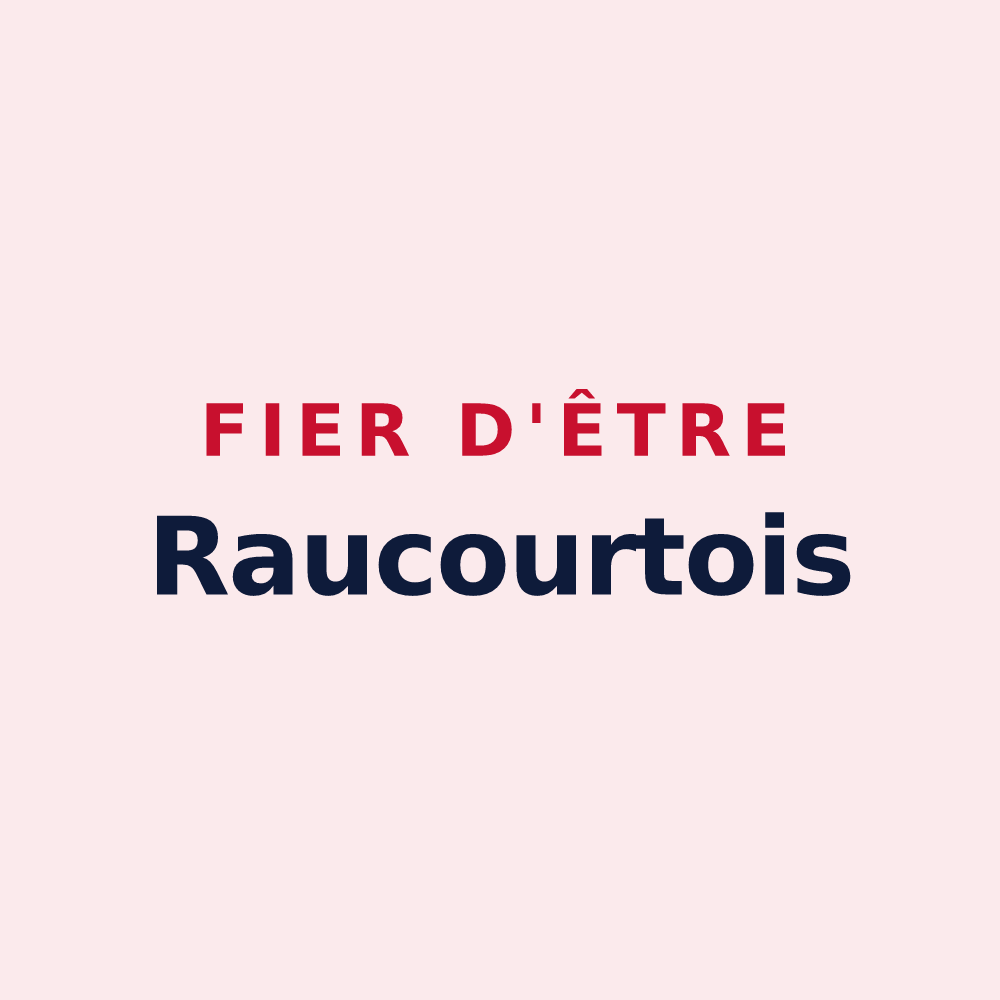 Magnet « Fier d'être Raucourtois » — design pour Raucourt