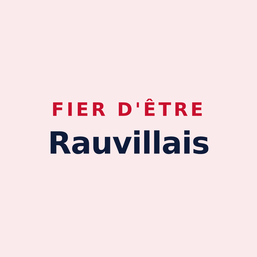 Magnet « Fier d'être Rauvillais » — design pour Rauville-la-Bigot