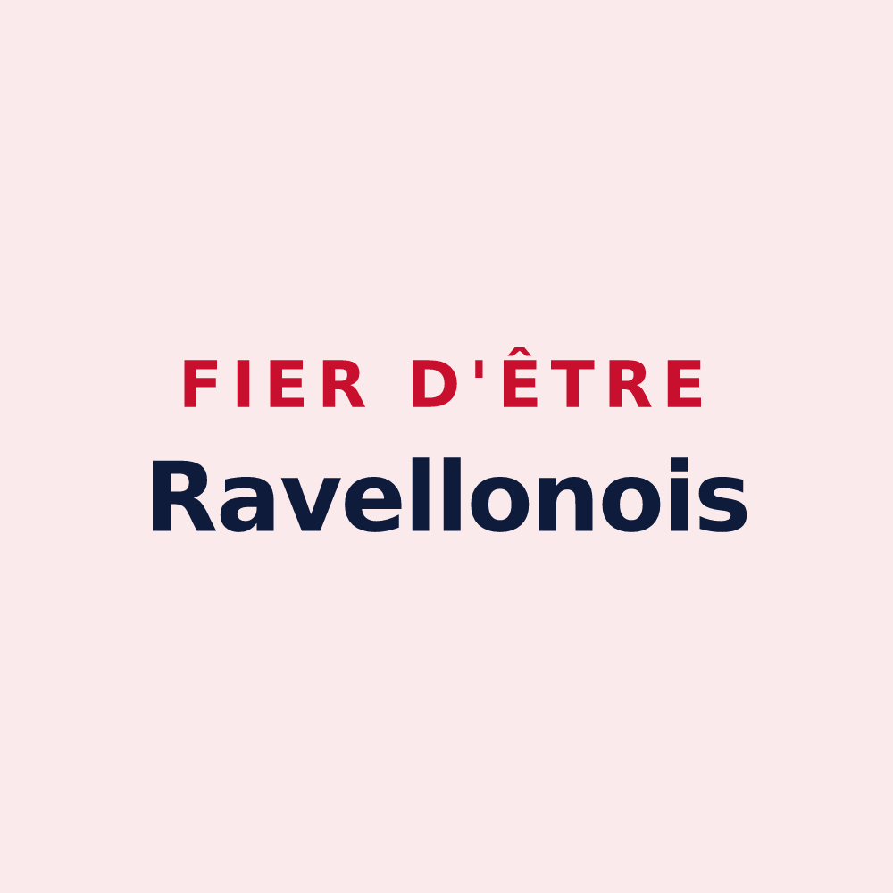 Magnet « Fier d'être Ravellonois » — design pour Raveau