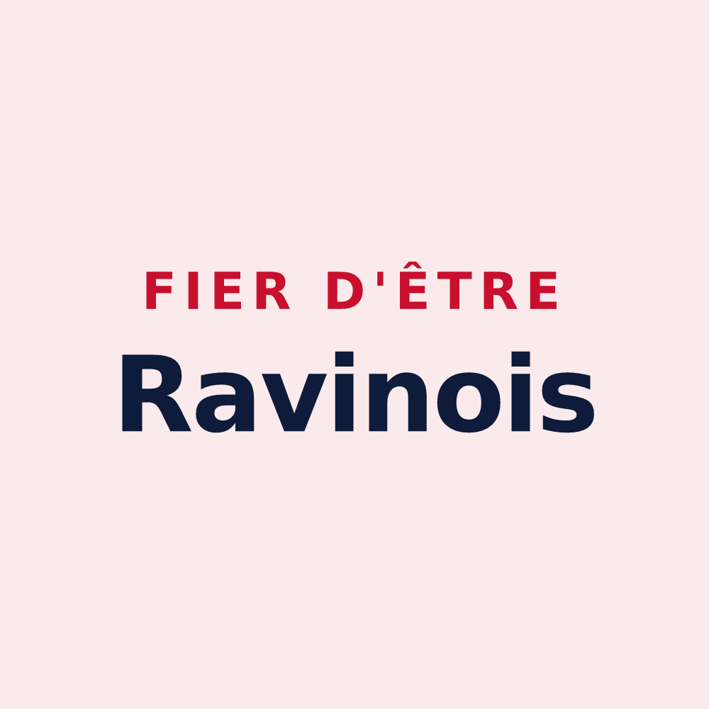 Magnet « Fier d'être Ravinois » — design pour Raves