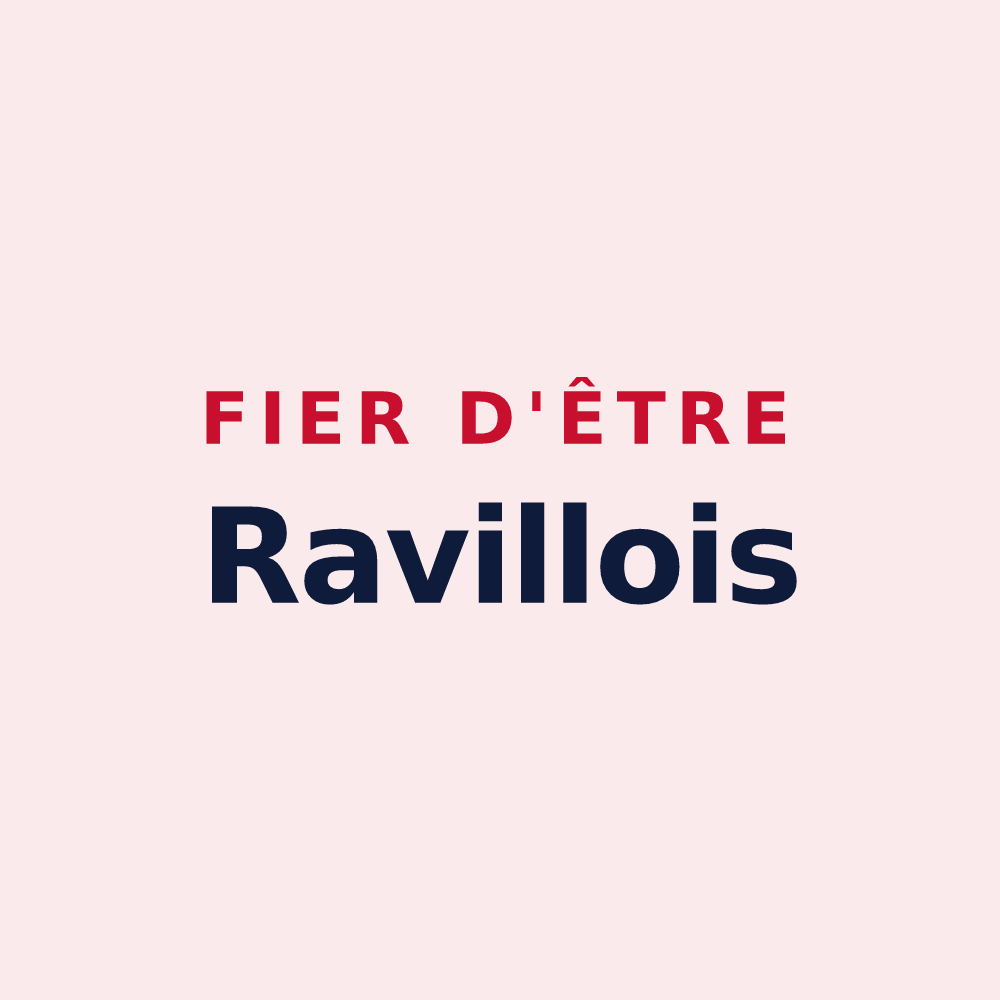 Magnet « Fier d'être Ravillois » — design pour Raville