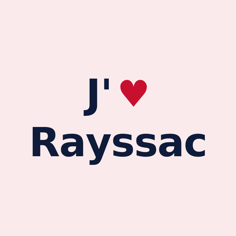 Magnet personnalisé Rayssac — design J'aime Rayssac