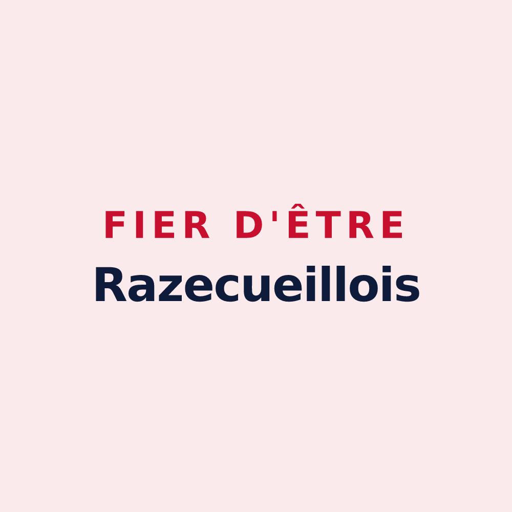 Magnet « Fier d'être Razecueillois » — design pour Razecueillé