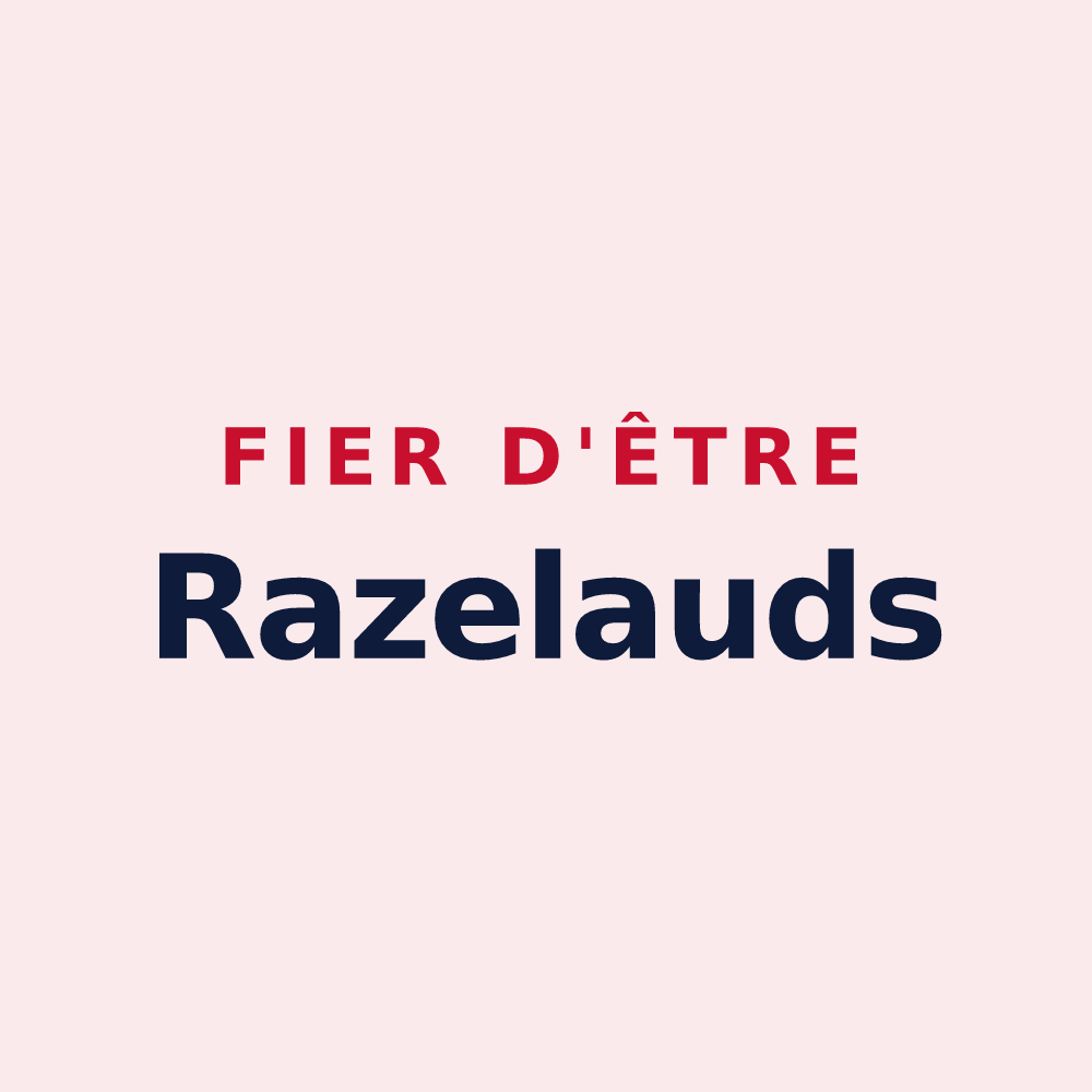 Magnet « Fier d'être Razelauds » — design pour Razès
