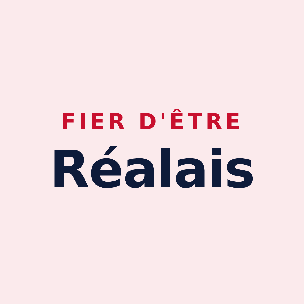 Magnet « Fier d'être Réalais » — design pour Réal