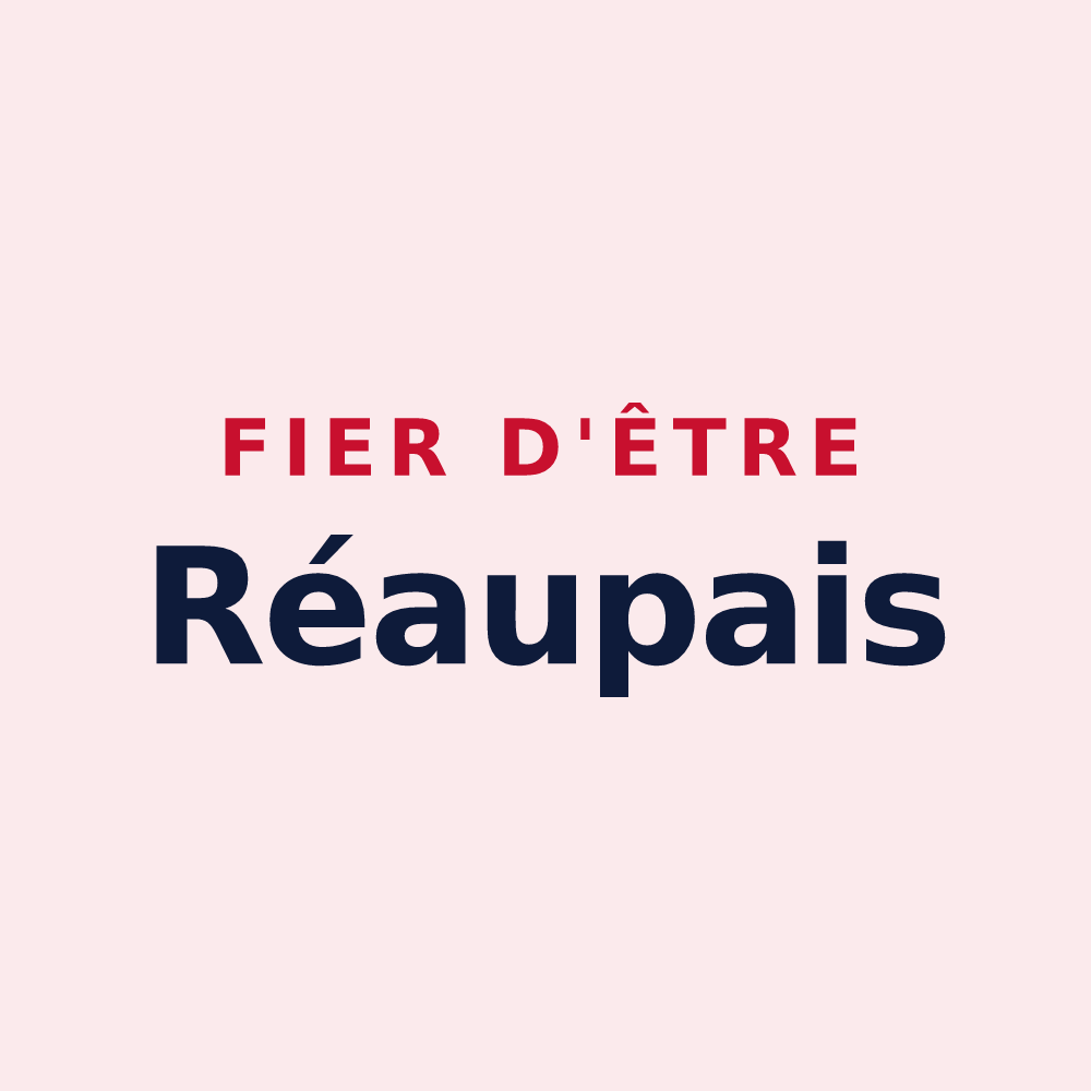 Magnet « Fier d'être Réaupais » — design pour Réaup-Lisse