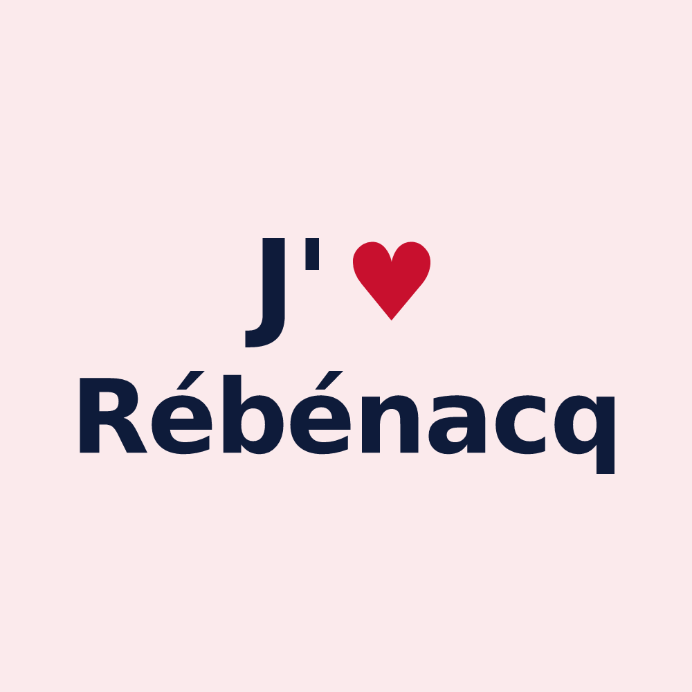 Magnet personnalisé Rébénacq — design J'aime Rébénacq