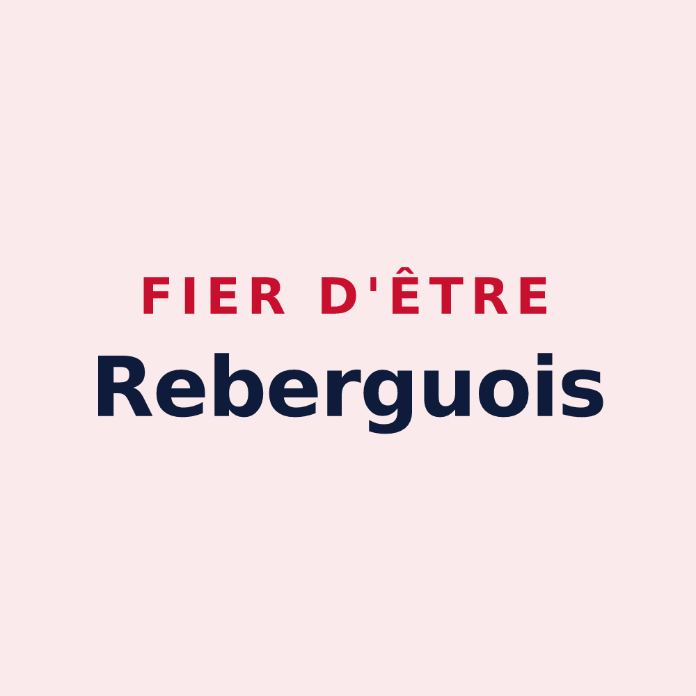 Magnet « Fier d'être Reberguois » — design pour Rebergues